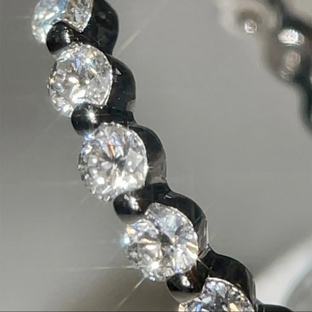 🦋New🦋 1.2tcw Eternity Band - Picture 2 of 4